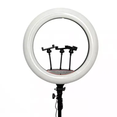 LED lempa fotografavimui 18" balta 20135