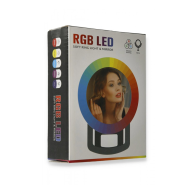 LED žiedo lempa su veidrodžiu telefonui 20145 1