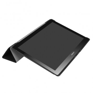 Lenovo Tab 10" series juodas TRIFOLD dėklas 8