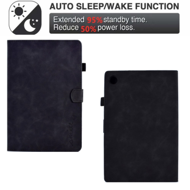 Lenovo Tab M10 (3rd Gen) juodas VELVET Smile dėklas 5