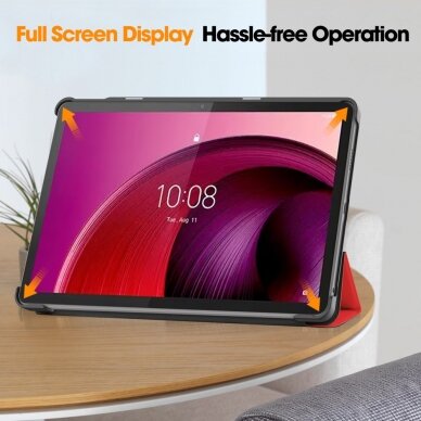 Lenovo Tab M10 5G 10.6" red TRIFOLD dėklas 5