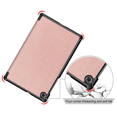 Lenovo Tab M10 GEN2 10" rausvas TRIFOLD dėklas 5