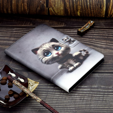 Lenovo Tab M10 GEN2 10" Tracy fashion dėklas Cat With Blue Eyes 7