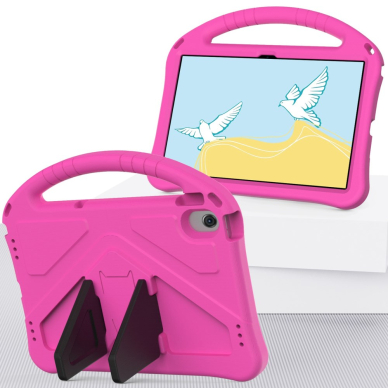 Lenovo Tab M10 PLUS (3rd Gen) rožinė ARMOR nugarėlė su kojele 6