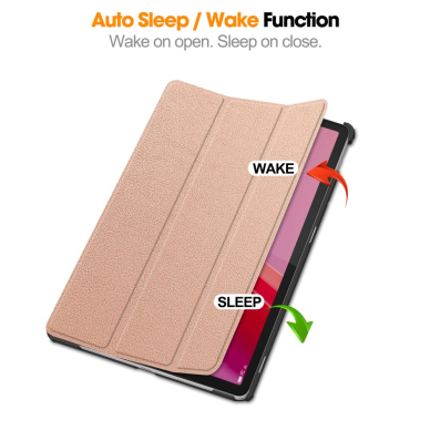 Lenovo Tab M11 gold TRIFOLD dėklas 3