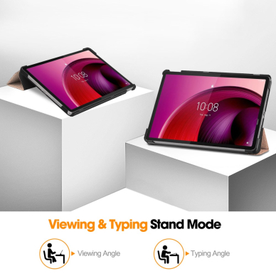 Lenovo Tab M11 gold TRIFOLD dėklas 4
