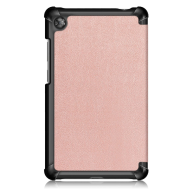 Lenovo Tab M7 rausvas TRIFOLD dėklas 2