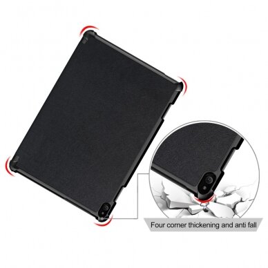 Lenovo Tab P10 10.1" juodas TRIFOLD dėklas 5