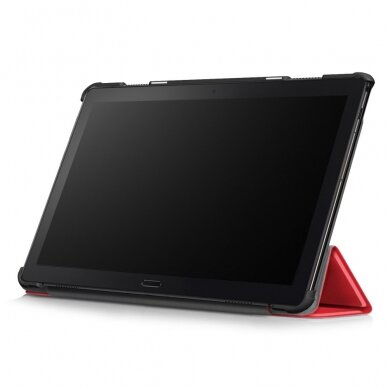 Lenovo Tab P10 10.1" raudonas TRIFOLD dėklas 5