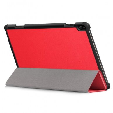 Lenovo Tab P10 10.1" raudonas TRIFOLD dėklas 6