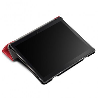 Lenovo Tab P10 10.1" raudonas TRIFOLD dėklas 7