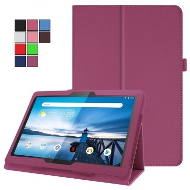 Lenovo Tab P10 10.1" violetinis PLAIM dėklas 1