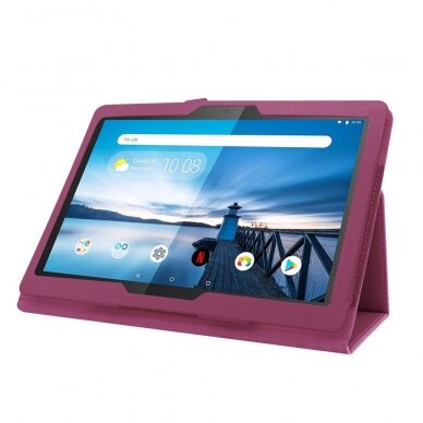 Lenovo Tab P10 10.1" violetinis PLAIM dėklas 4