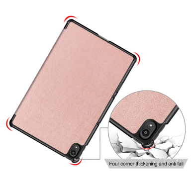 Lenovo Tab P11 10.1" rausvas TRIFOLD dėklas 6