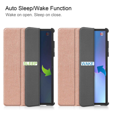 Lenovo Tab P11 Pro (2nd Gen) 11.2" rausvas TRIFOLD dėklas 6