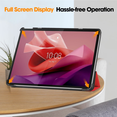 Lenovo Tab P12 12.7" red TRIFOLD dėklas 5