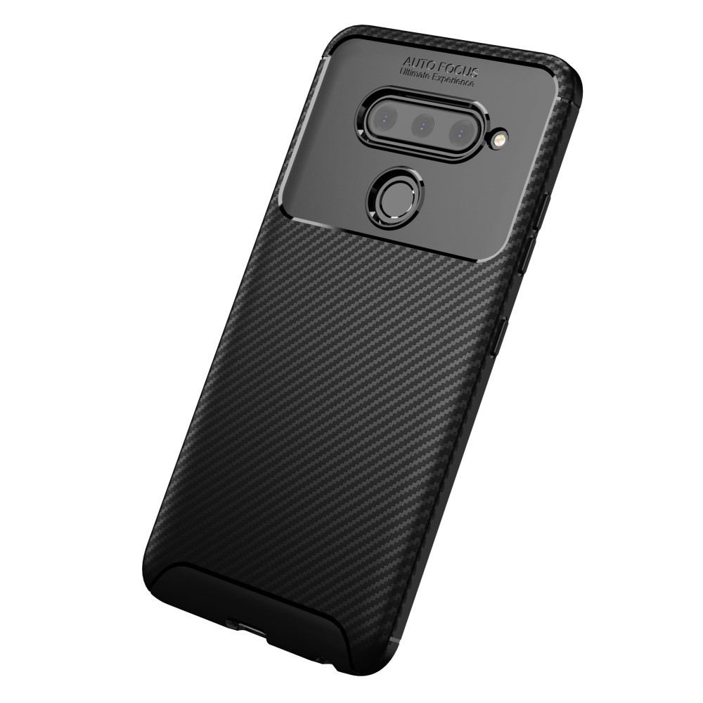 LG V40 ThinQ juoda BEETLE CARBON nugarėlė 3