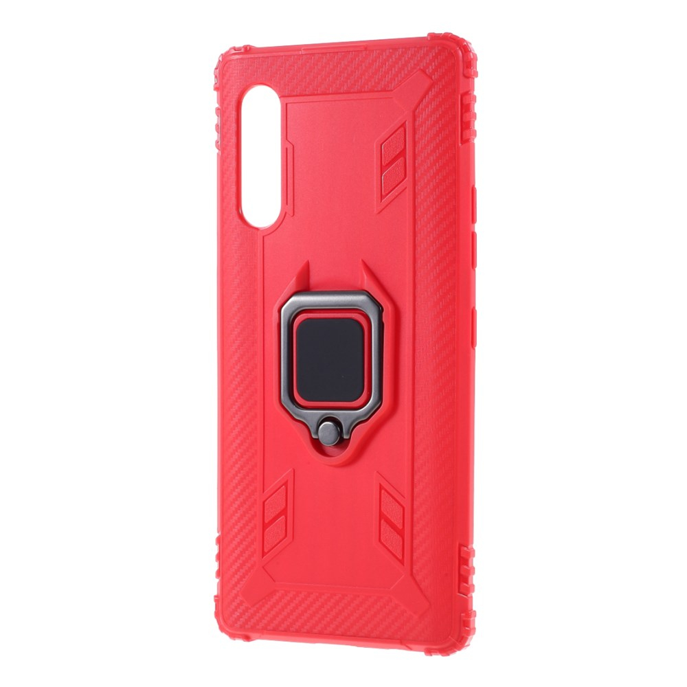 LG Velvet raudona RING FINGER nugarėlė