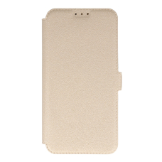 LG Q6 aukso spalvos book pocket dėklas