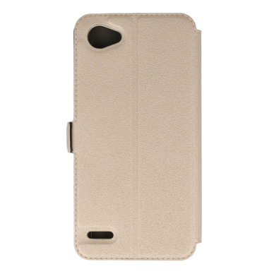LG Q6 aukso spalvos book pocket dėklas 1