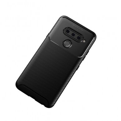 LG V40 ThinQ juoda BEETLE CARBON nugarėlė 1