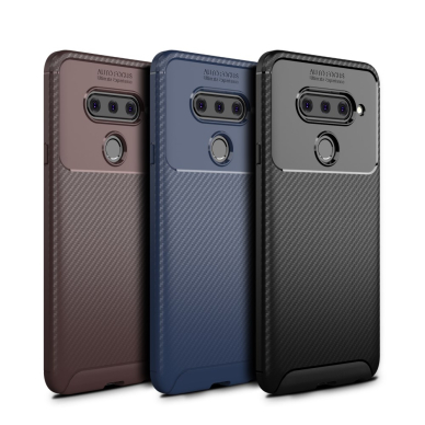 LG V40 ThinQ juoda BEETLE CARBON nugarėlė 2