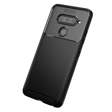 LG V40 ThinQ juoda BEETLE CARBON nugarėlė 3