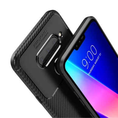 LG V40 ThinQ juoda BEETLE CARBON nugarėlė 7