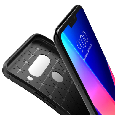 LG V40 ThinQ juoda BEETLE CARBON nugarėlė 9