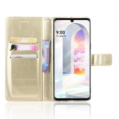 LG VELVET aukso spalvos Tracy K.FLEXI dėklas 9