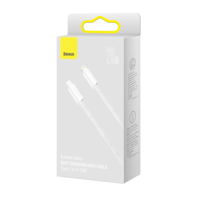 Lightning TO TYPE C Baseus baltas laidas 2m CALD000102 20W 6