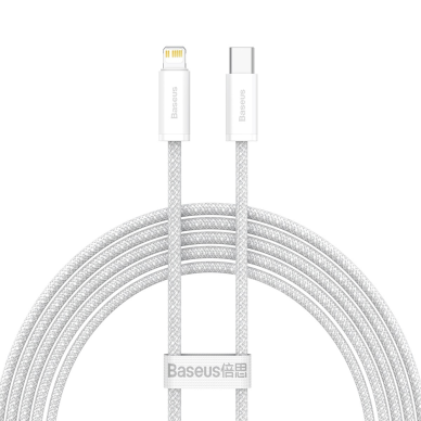 Lightning TO TYPE C Baseus baltas laidas 2m CALD000102 20W