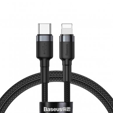LIGHTNING TO TYPE-C Baseus black-grey laidas 1m CATLKLF-G1 20W