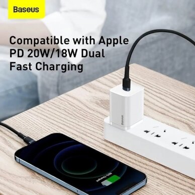 LIGHTNING TO TYPE-C Baseus black-grey laidas 1m CATLKLF-G1 20W 5