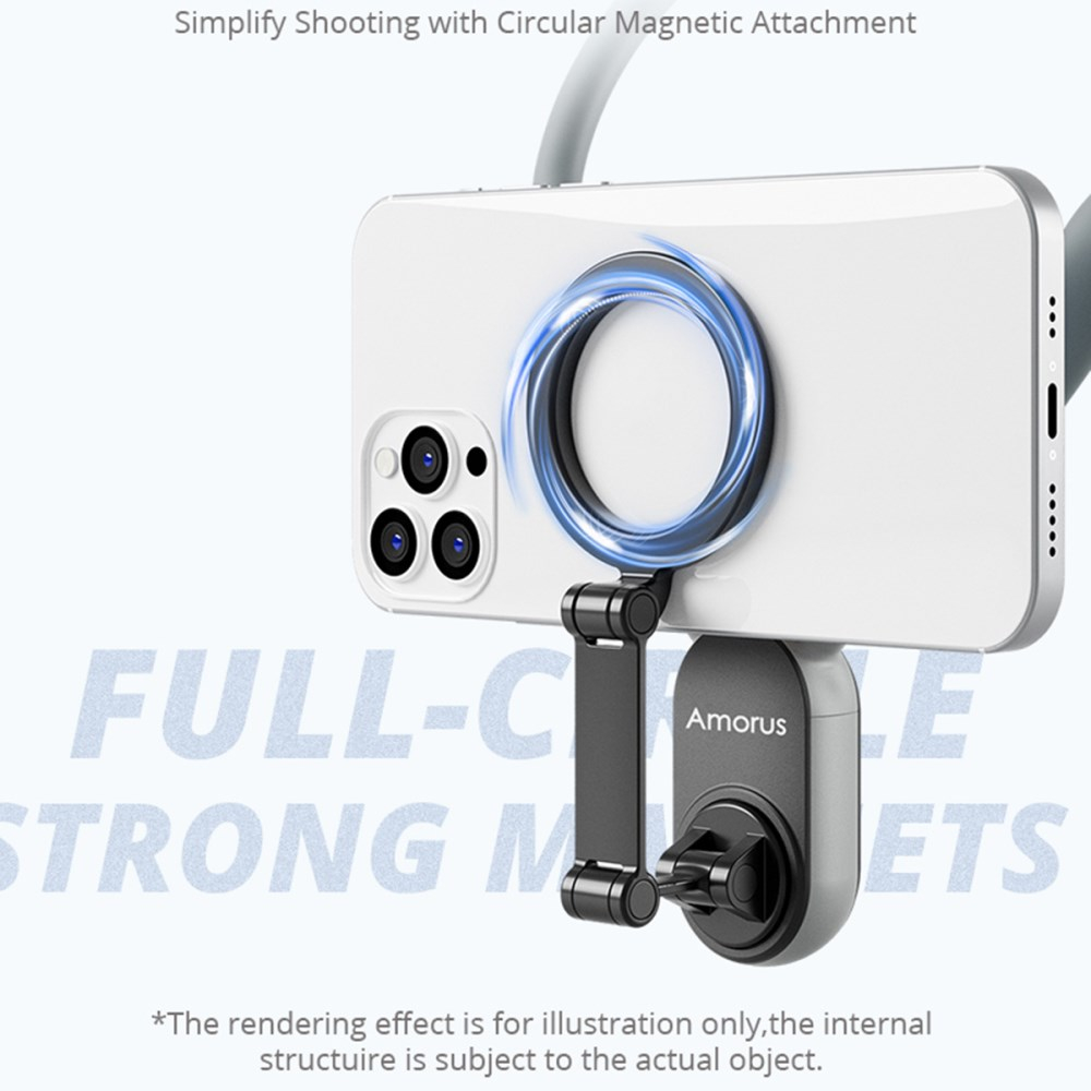 Magnetinis kaklo laikiklis AMORUS mobiliesiems telefonams NH-01 4 Magnetinis kaklo laikiklis AMORUS mobiliesiems telefonams NH-01 4