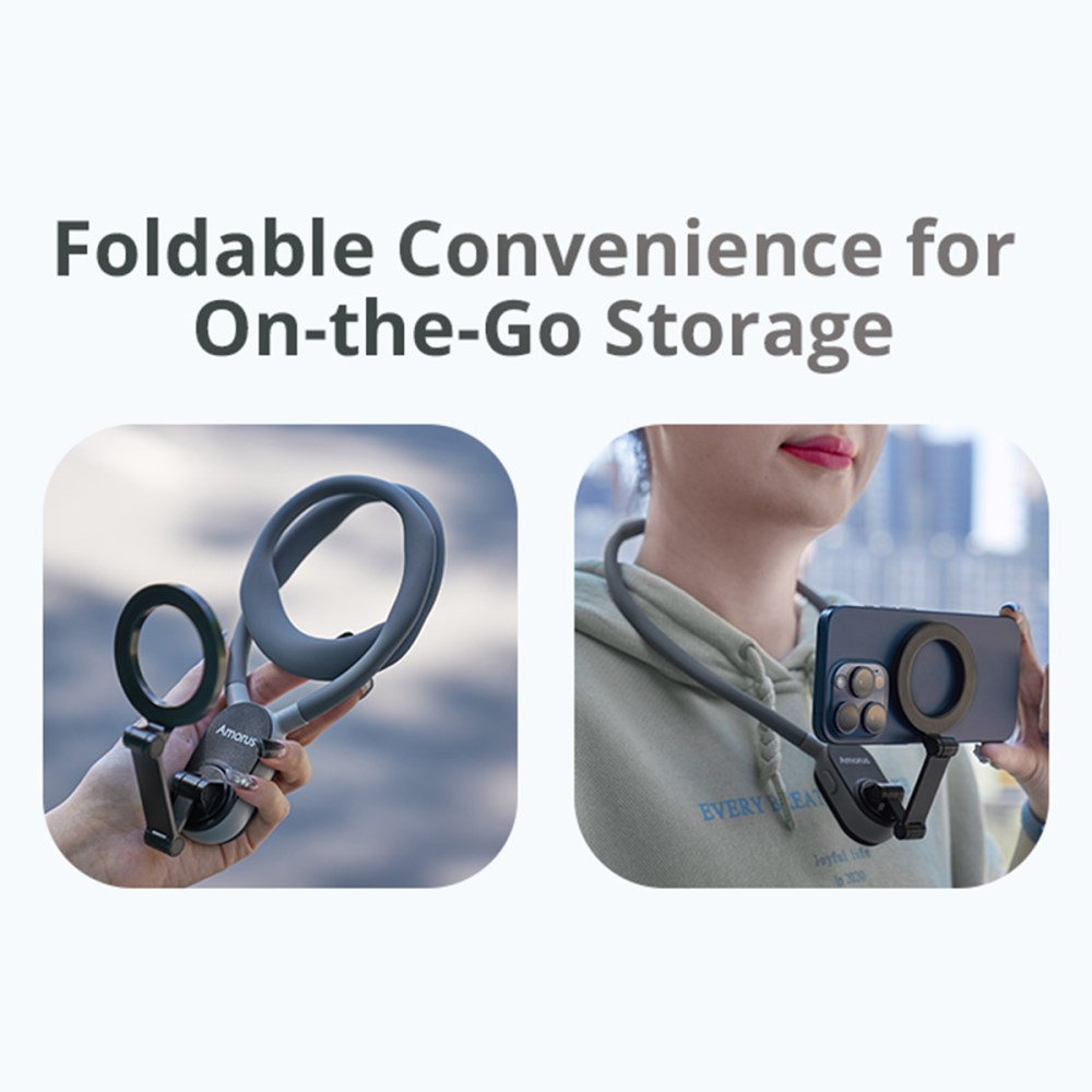 Magnetinis kaklo laikiklis AMORUS mobiliesiems telefonams NH-01 6 Magnetinis kaklo laikiklis AMORUS mobiliesiems telefonams NH-01 6