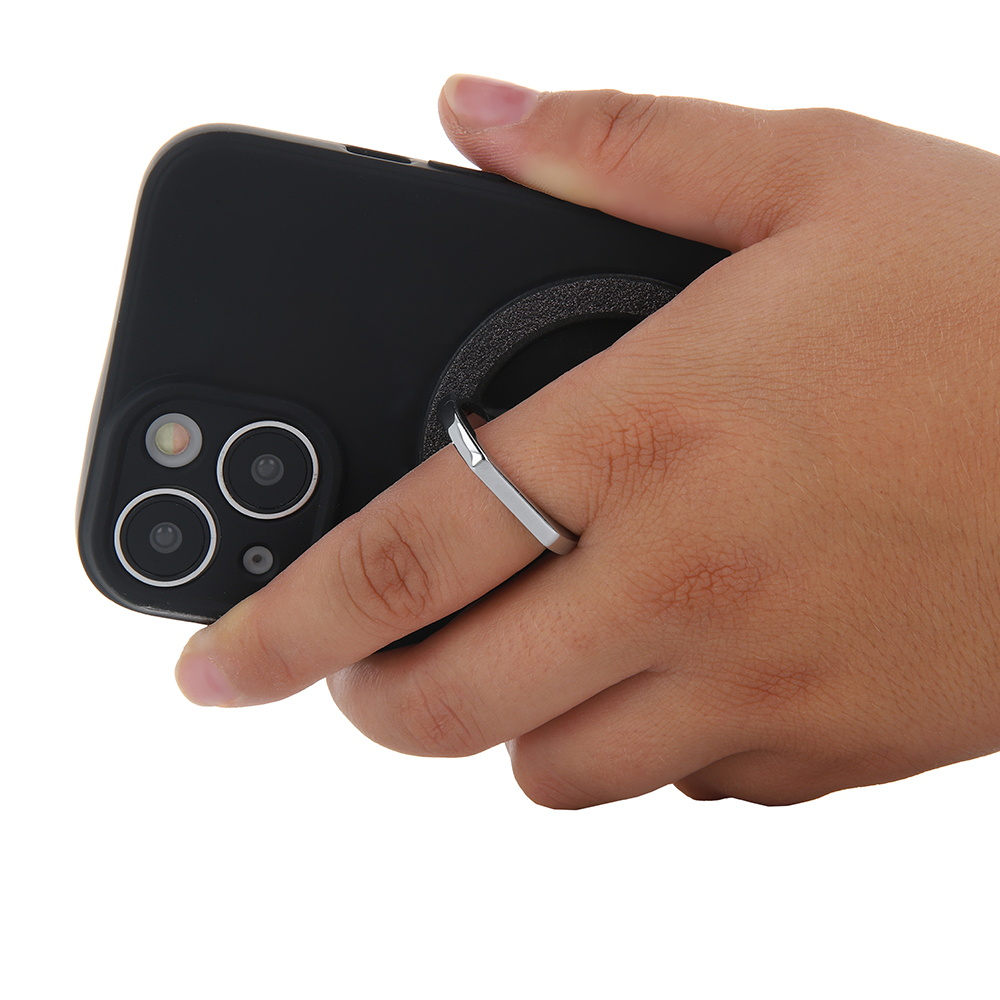 Magnetinis laikiklis - žiedas black Glitter 3