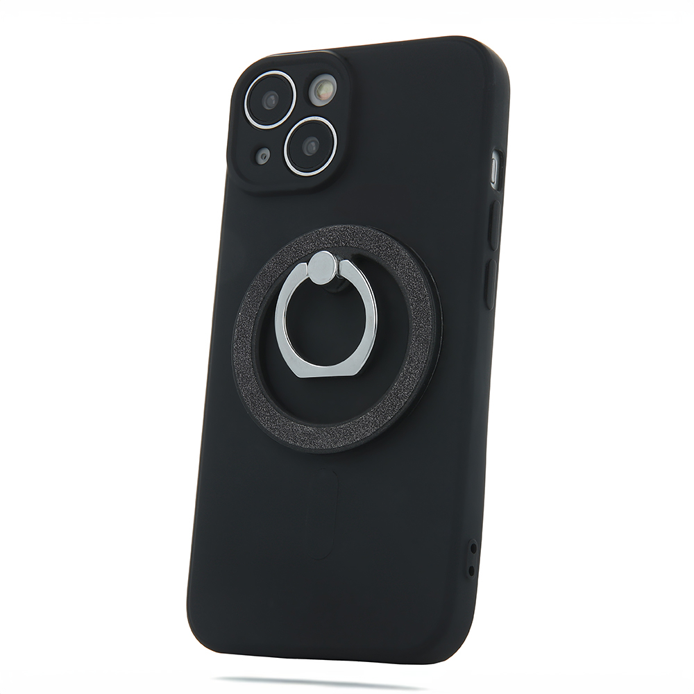 Magnetinis laikiklis - žiedas black Glitter 5