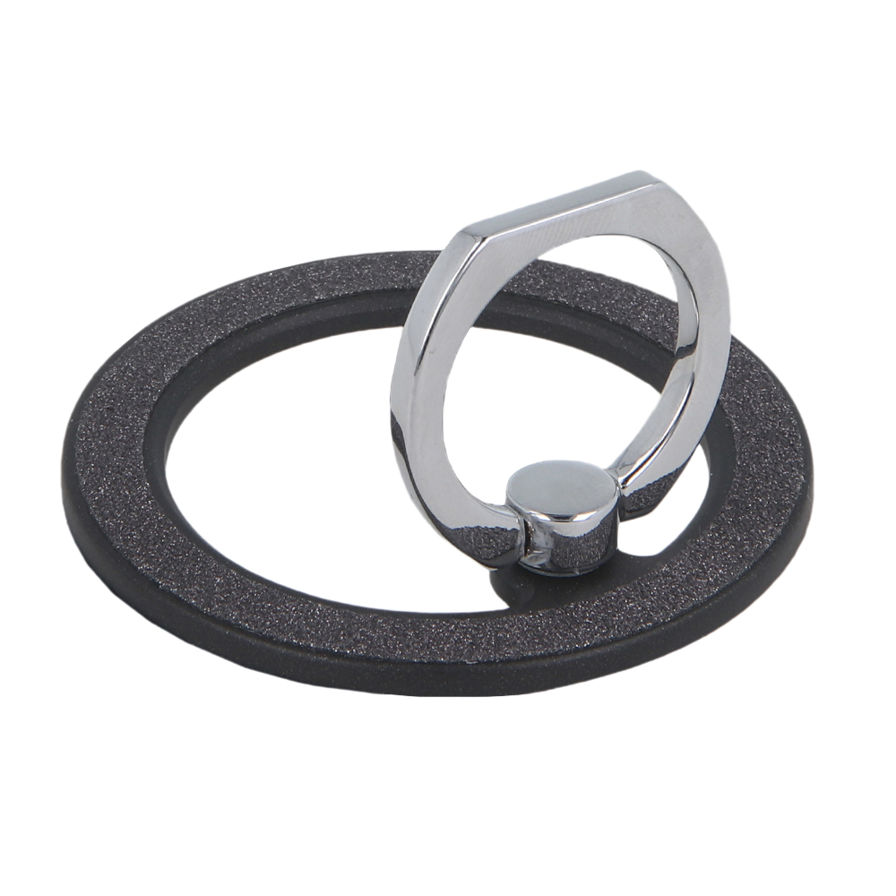 Magnetinis laikiklis - žiedas black Glitter