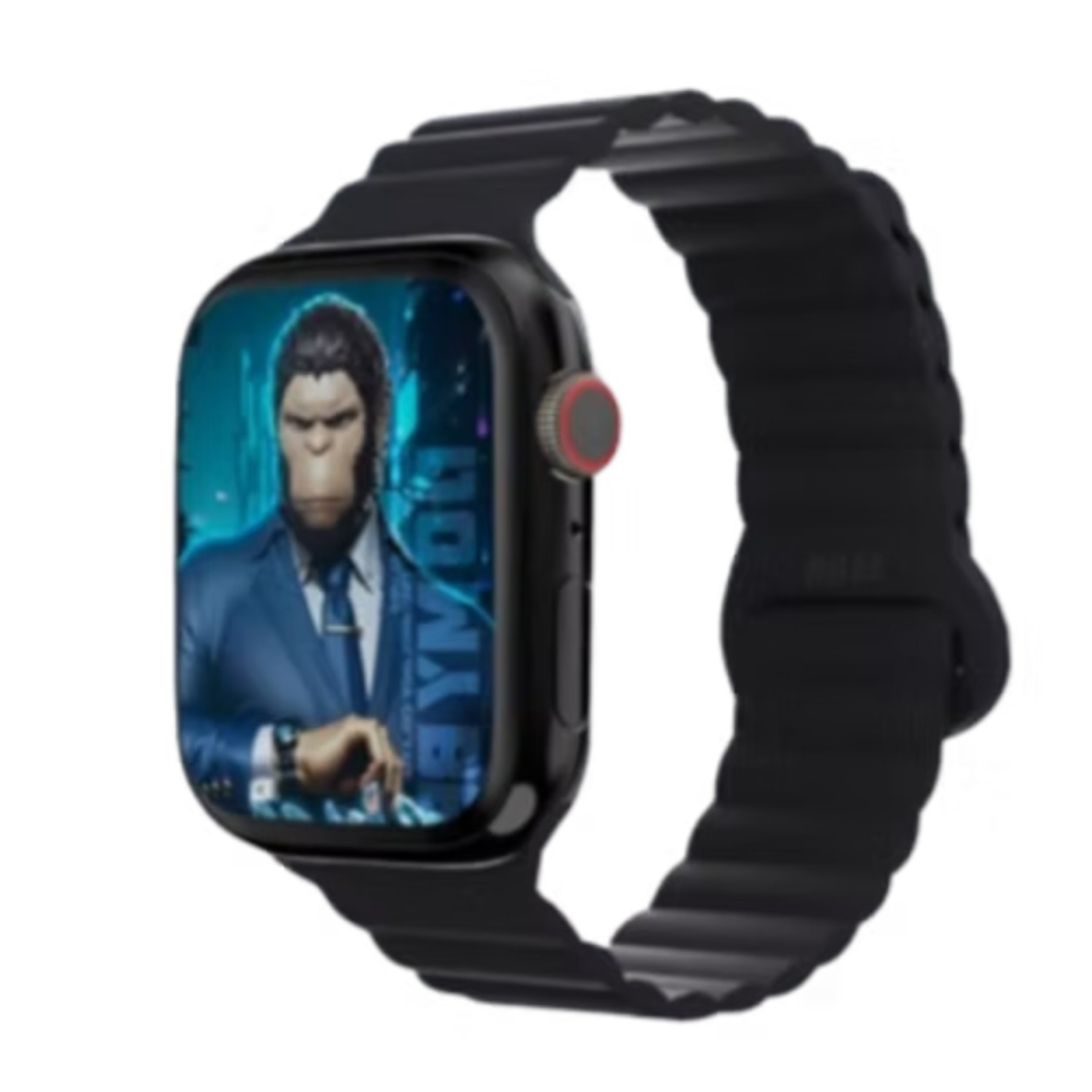 Magnetic Silicone apyrankė Apple Watch Black 42/44/45/46/49 mm