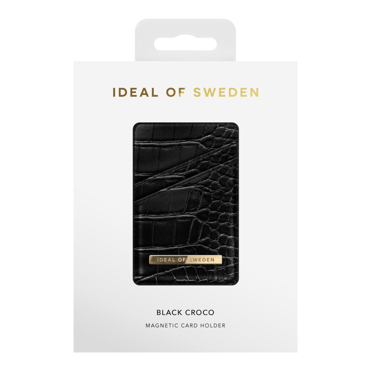 Magnetinė įmautė kortelėms iDeal Of Sweden Holder Black Croco 2