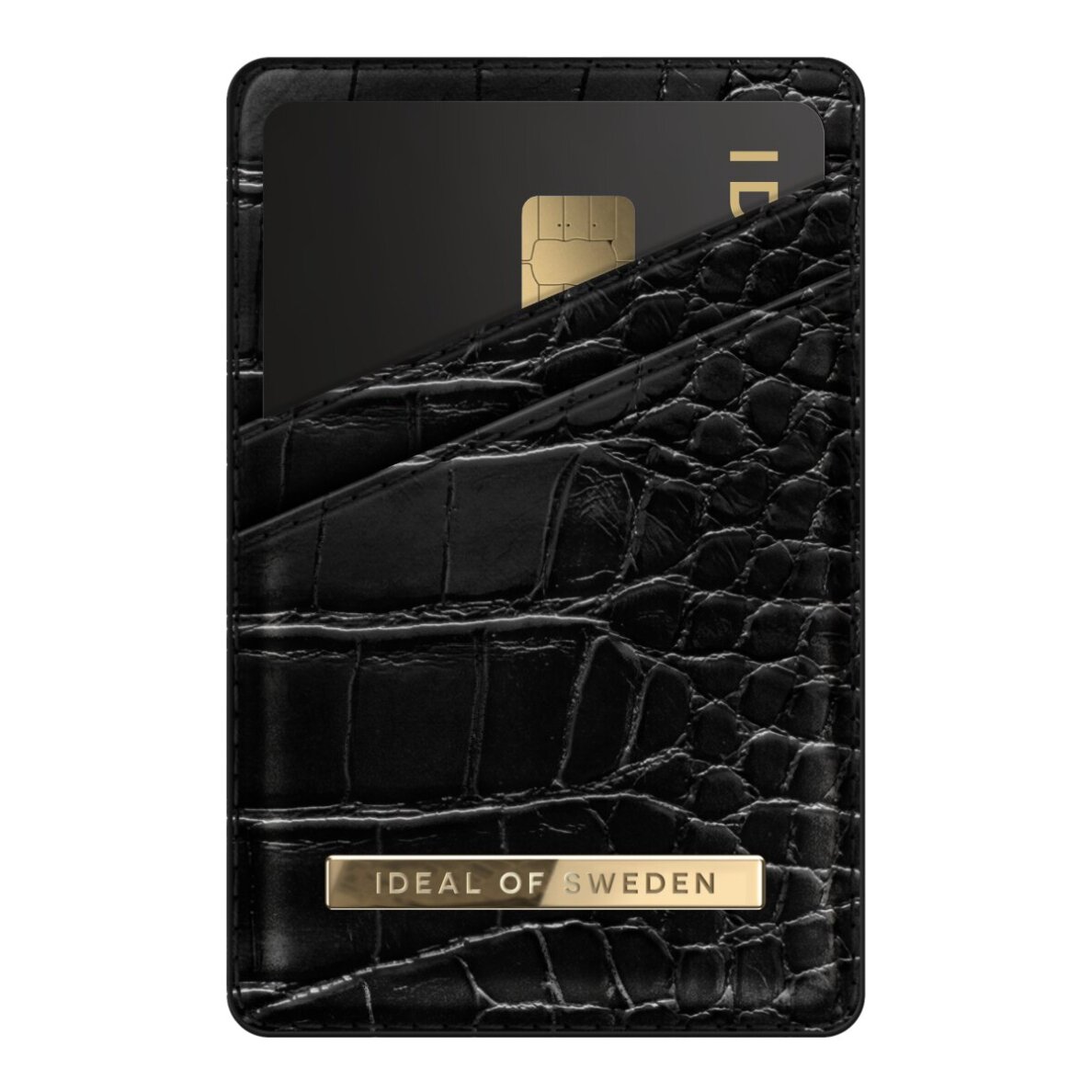 Magnetinė įmautė kortelėms iDeal Of Sweden Holder Black Croco