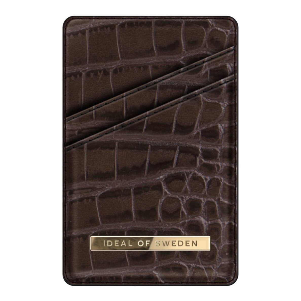 Magnetinė įmautė kortelėms iDeal Of Sweden Holder Deep Walnut Croco 1