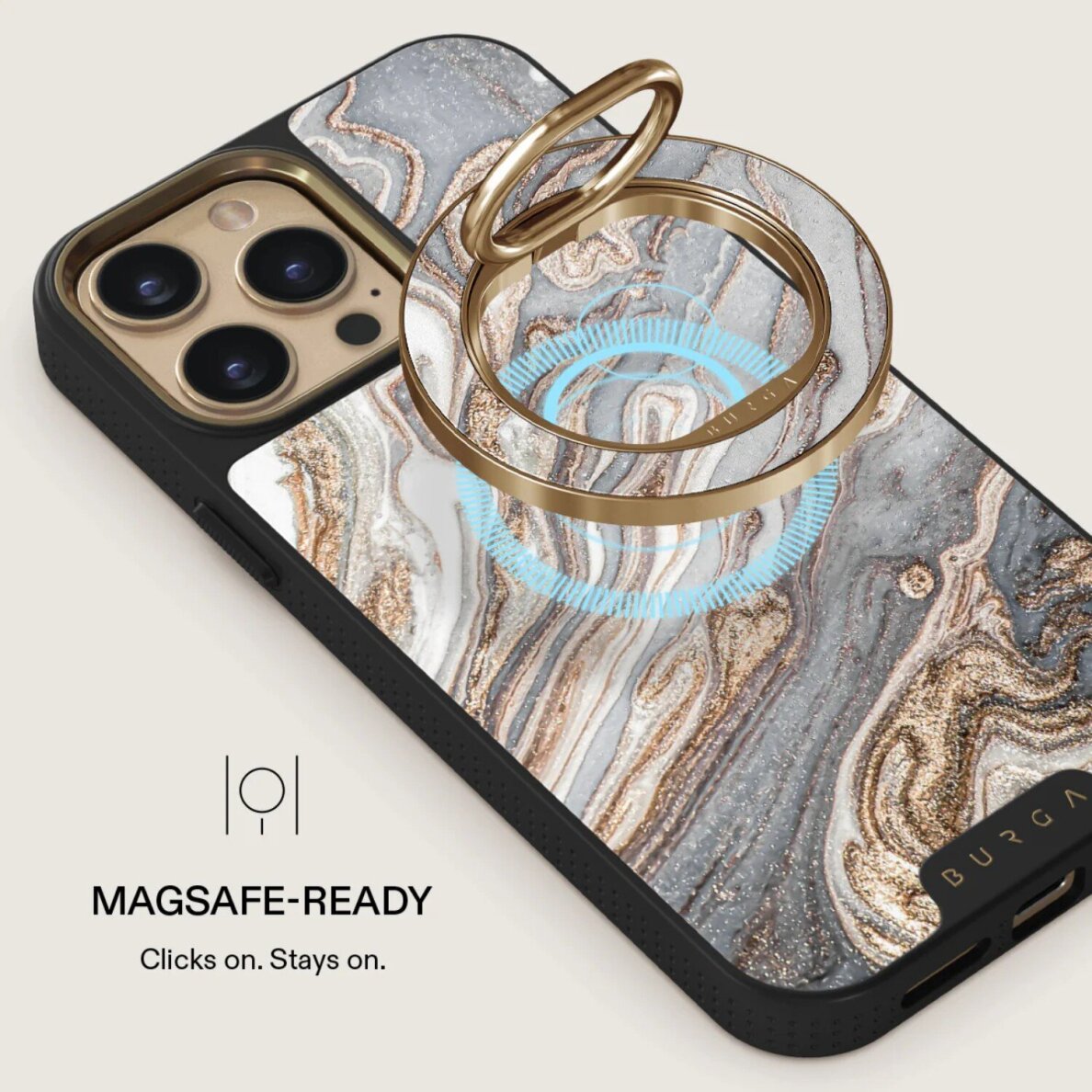 Magnetinis laikiklis - žiedas Gentle Wind Gold BURGA 1