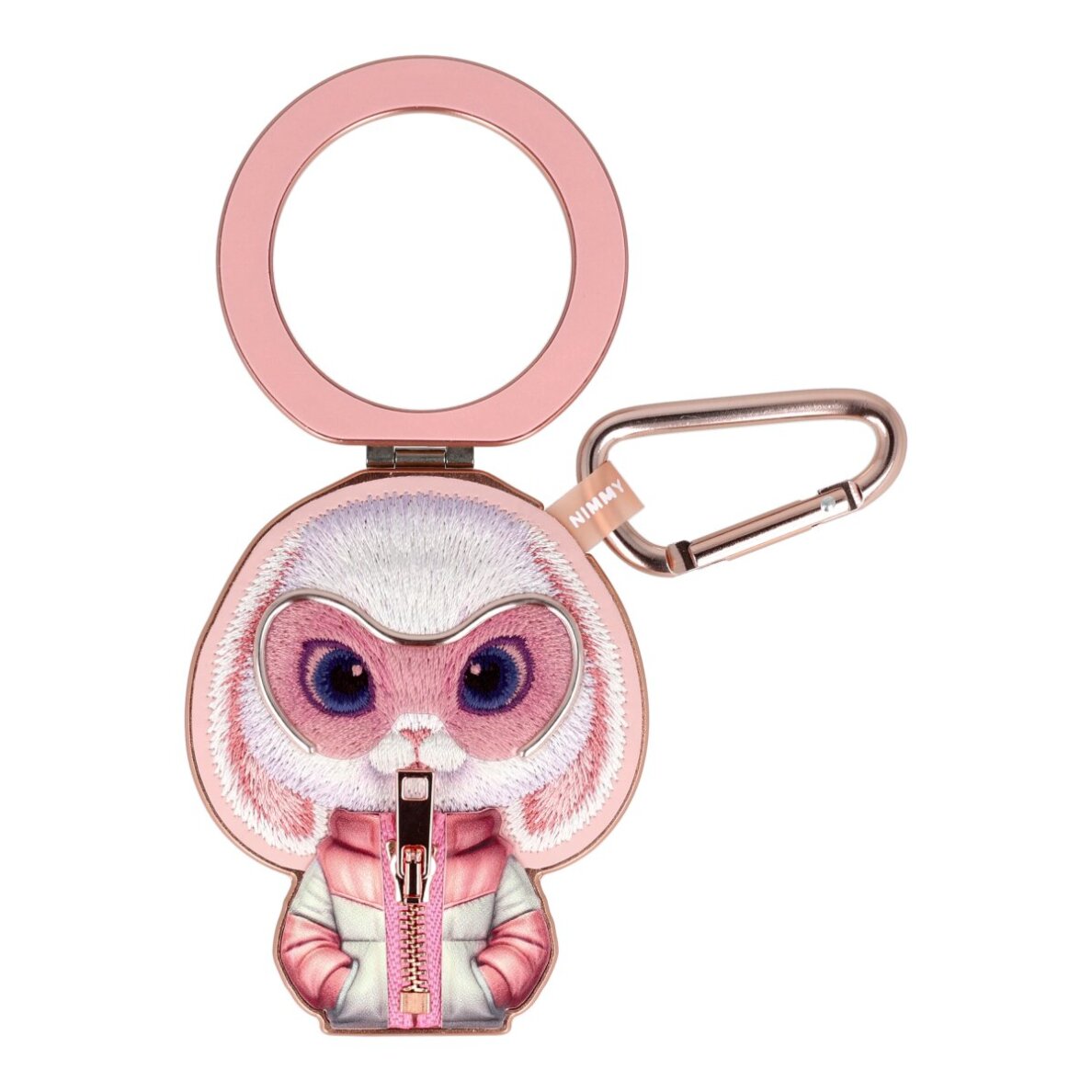 MagSafe telefono stovelis pink NIMMY Bunny with Glasses 2.0
