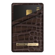 Magnetinė įmautė kortelėms iDeal Of Sweden Holder Deep Walnut Croco