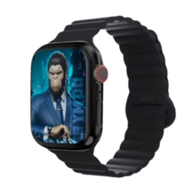 Magnetic Silicone apyrankė Apple Watch Black 42/44/45/46/49 mm