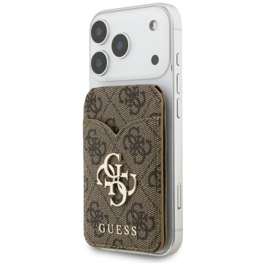 Magnetinė įmautė kortelėms brown GUESS 4G Stand & Mirror 8