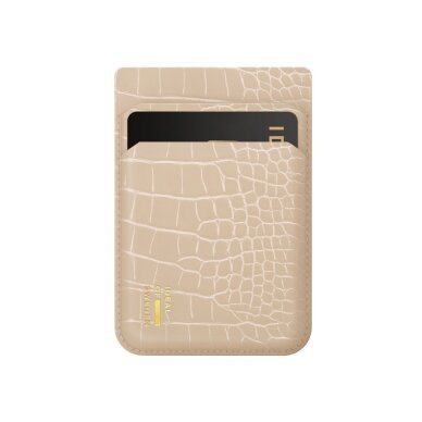 Magnetinė įmautė kortelėms iDeal Of Sweden Magsafe Warm Beige Croco 1