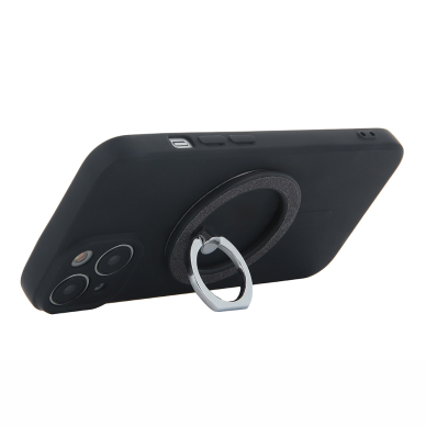 Magnetinis laikiklis - žiedas black Glitter 2